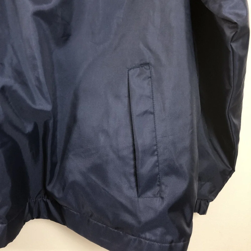 Steve & Barry's Golf Lined Windbreaker Sweatshirt Jacket Mens M Navy Gold S&B